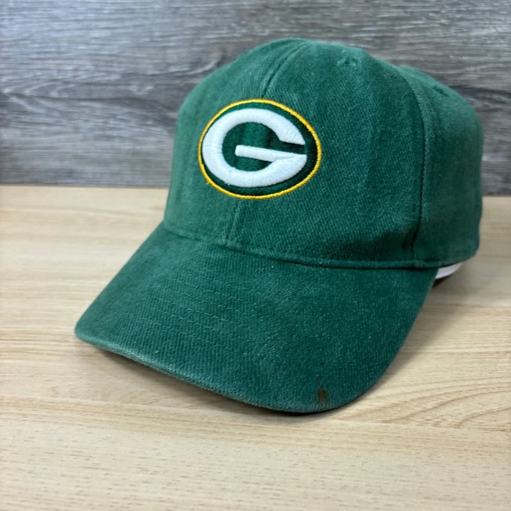 Green Bay Packers Hat Cap Strap Back Green NFL‎ Football Reebok Adjustable